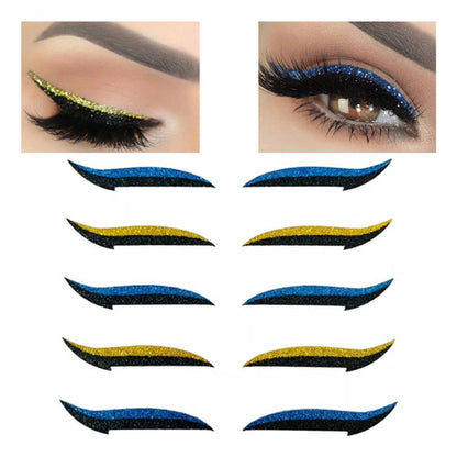 Cartela 5und Delineador Adesivo Autocolante Gatinho Prático