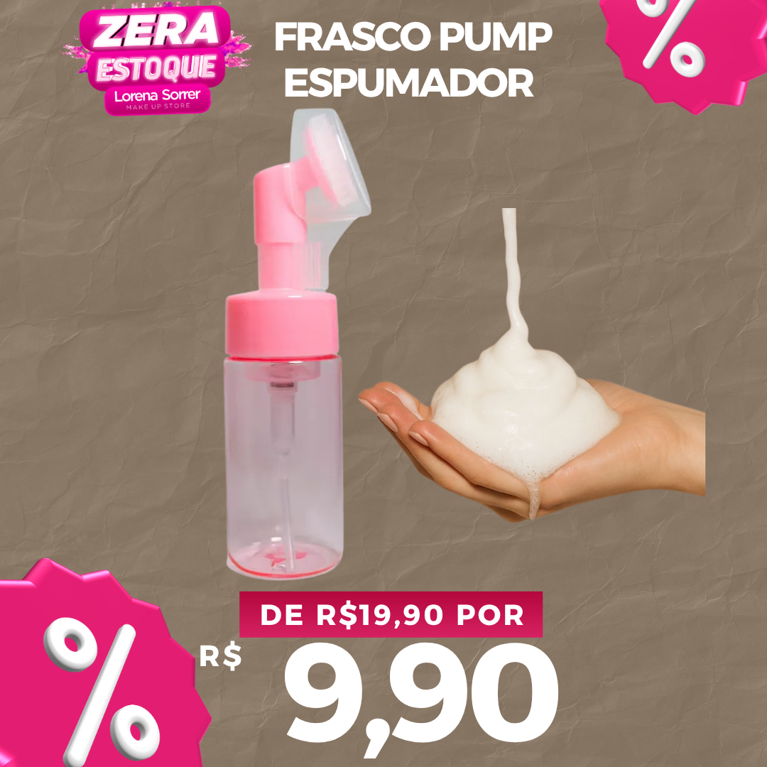 Frasco Pump Espumador Limpeza Facial -Skin Care