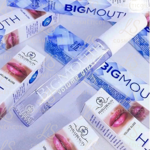 Volume Gloss Glitter Aumenta Efeito Boca Grande Big Mouth
