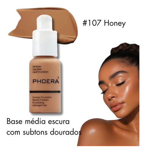 Base Líquida Soft Matte 30ml - Phoera