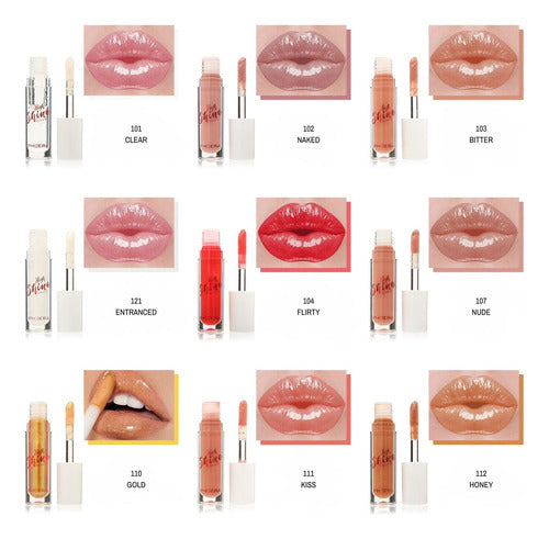 Hydra Gloss Labial High Shine Phoera Boca 85% +hidratada