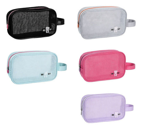 Necessarie / Bolsa Maquiagem Transparente Ted 5 Cores