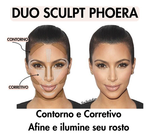 Duo Corretivo E Contorno Prova D'agua Ilumina Afina + Brinde