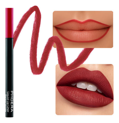 Delineador Labial Matte Contorno De Longa Duração Phoera