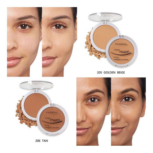 Pó Compacto Sheer Matte 12g Phoera