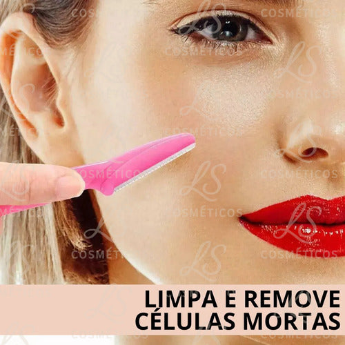 Navalha-lâmina P Aparar Sobrancelhas-rosto Buço Kit C18
