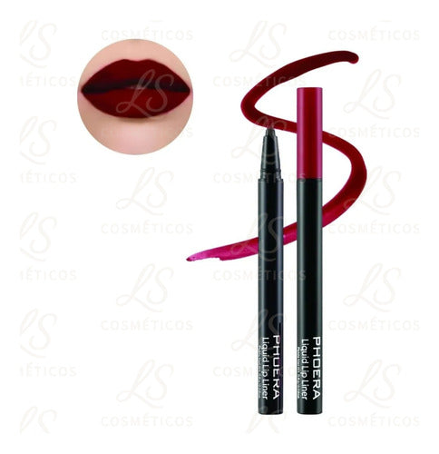 Delineador Labial Matte Contorno De Longa Duração Phoera