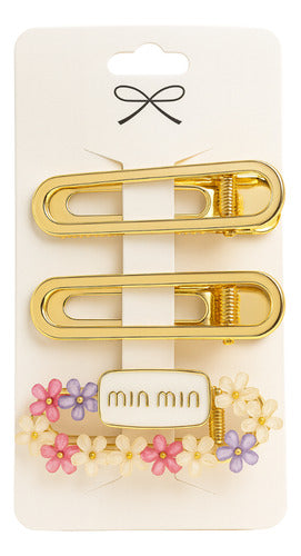 Kit 3 Un Presilhas Grampo De Cabelo