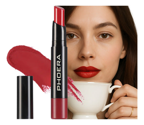 Batom Ultra Matte 24h A Prova De Água 24 Horas Phoera