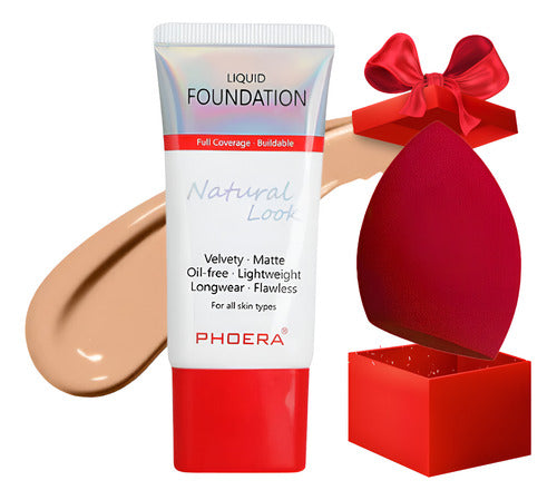 Kit Base 24h Prova D'agua Natural Look + Esponja de Brinde