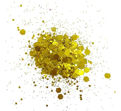Cartela 24 Glitter Flocados Coloridos - Festas Carnaval