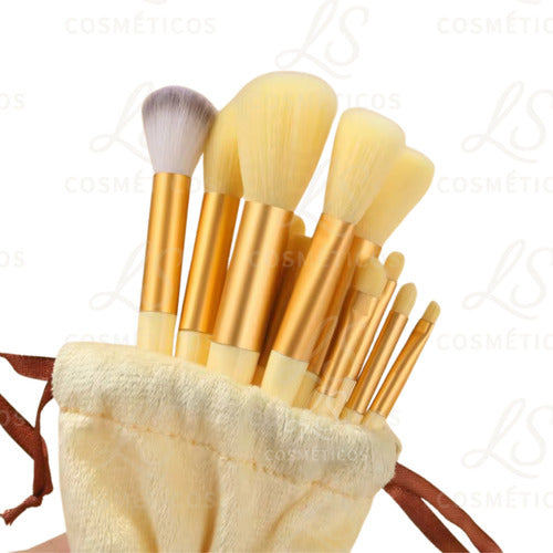 Kit 13 Pincéis Maquiagem Contorno Kabuki Sombra Profissional