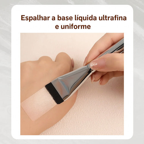 Pincel Profissional Língua De Gato Aplicação Base Creme