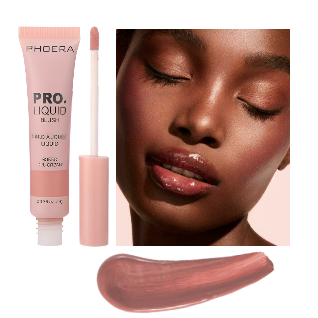 Blush Líquido Efeito Natural Longa Duração - Phoera