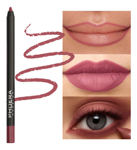 Kit 3 Lápis Olhos e Boca Matte A Prova D'Água 24hrs Phoera