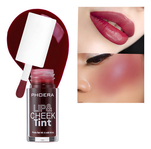 Lip Tint Lábios E Bochechas Matte A Prova D'água Phoera