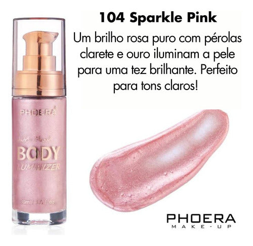 Iluminador Líquido Facial e Corporal Body Luminizer Phoera