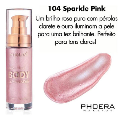 Iluminador Líquido Facial e Corporal Body Luminizer Phoera
