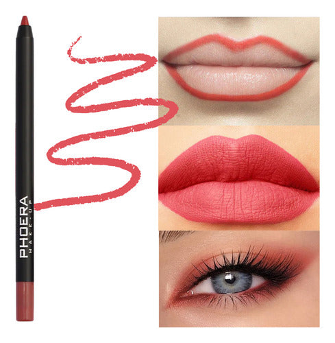 Kit 3 Lápis Olhos e Boca Matte A Prova D'Água 24hrs Phoera