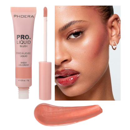 Blush Líquido Efeito Natural Longa Duração - Phoera
