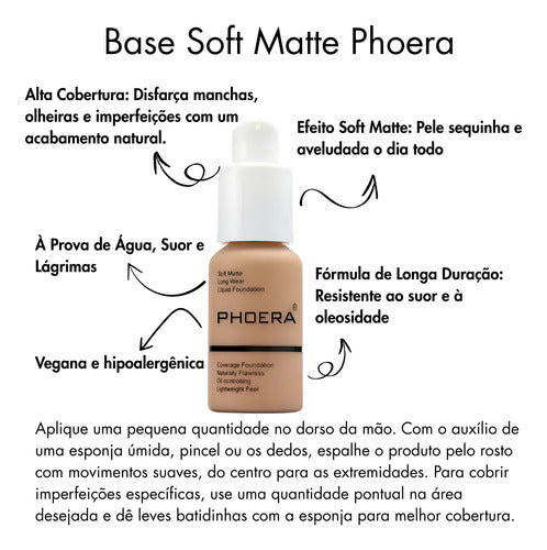 Kit 4 Un Jelly Primer + Base Soft Matte, Pó 14g + Brinde