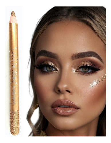 Lápis Glitter Mega Macio- Lua & Neve