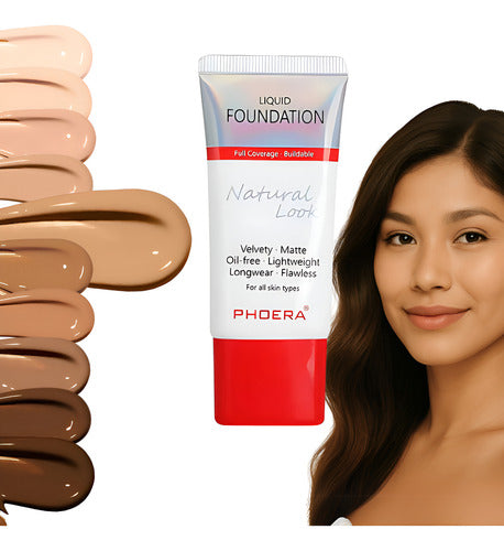 Base Líquida Natural Look 30ml - Phoera