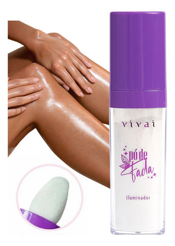 Iluminador Pó De Fada Glitter Shine Glow Facial E Corporal