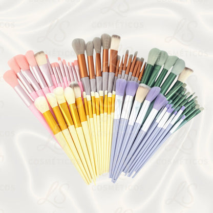 Kit 13 Pincéis Maquiagem Contorno Kabuki Sombra Profissional