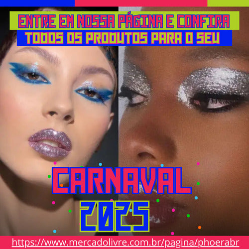 Torre 6 Pó Neon Maquiagem Make Cabelo Unha Carnaval Fluoresc