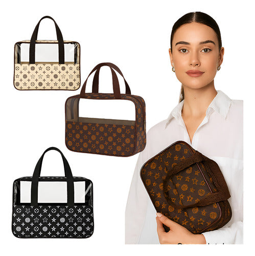 Bolsa Necessaire Grande Organizadora Multifuncional Com Alça