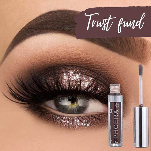 Kit 3 Sombra Líquida Glitter Glow A Prova De Água Pigmentado