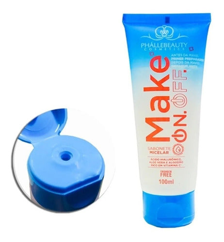 Sabonete Facial Skin Care Micelar Make ON/OFF - Phállebeauty