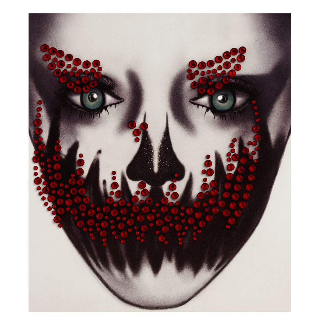 Adesivo Facial Halloween Fantasia Catrina Caveira Mexicana
