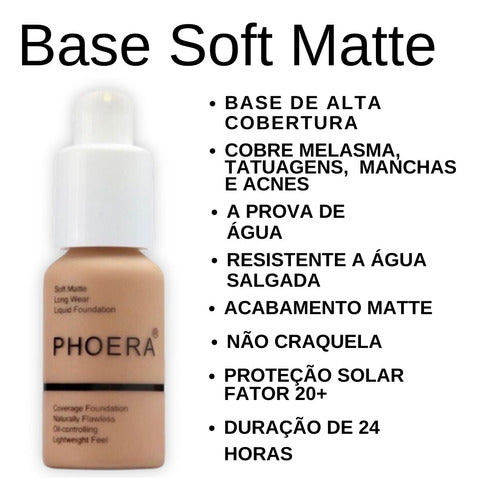 Kit 2und Soft Matte + Natural Look 24h Prova Dágua Phoera