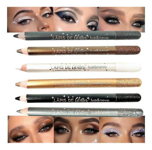 Kit 21und Maquiagem Fixador Brilho P Festas/carnaval +brinde