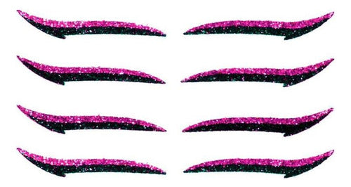 Cartela 5und Delineador Adesivo Autocolante Gatinho Prático