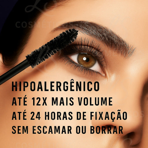 Mascara Cilios Volume E Efeito Boneca A Prova Dagua Phoera