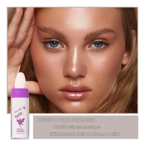 Iluminador Pó De Fada Glitter Shine Glow Facial E Corporal