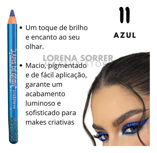 Lápis Glitter Mega Macio- Lua & Neve