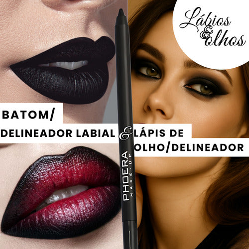 Lápis De Olhos E Boca Ultra Pigmetado Hipoalergênico Phoera