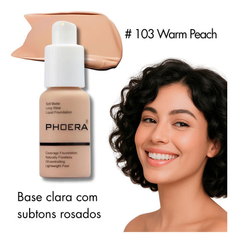 Base Líquida Soft Matte 30ml - Phoera