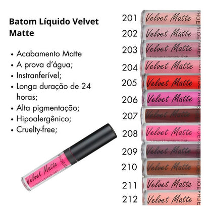 Kit Lábios Divino - Batom Intransferível + Lápis Labial 24hr