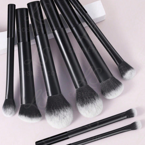 Kit De 8 Pincéis Maquiagem Profissional