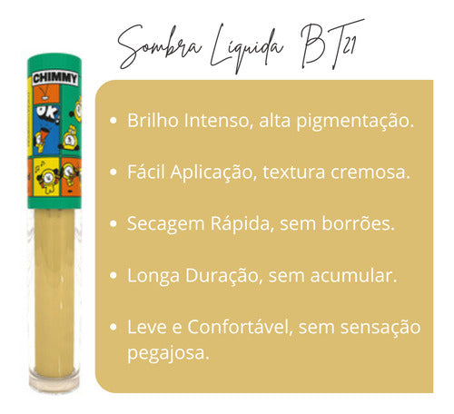 Kit 3 Sombra Líquida Bt21 - Formúla  Secreta