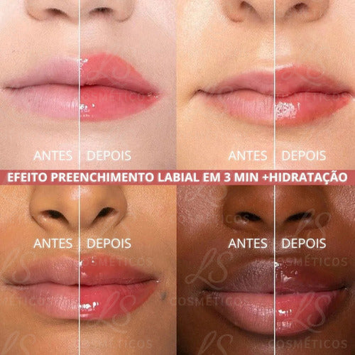 Volume Gloss Glitter Aumenta Efeito Boca Grande Big Mouth