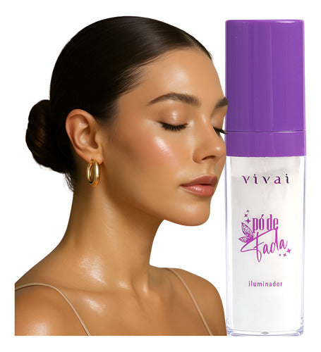 Iluminador Pó De Fada Glitter Shine Glow Facial E Corporal