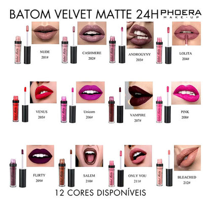 Kit Lábios Divino - Batom Intransferível + Lápis Labial 24hr