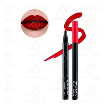 Delineador Labial Matte Contorno De Longa Duração Phoera