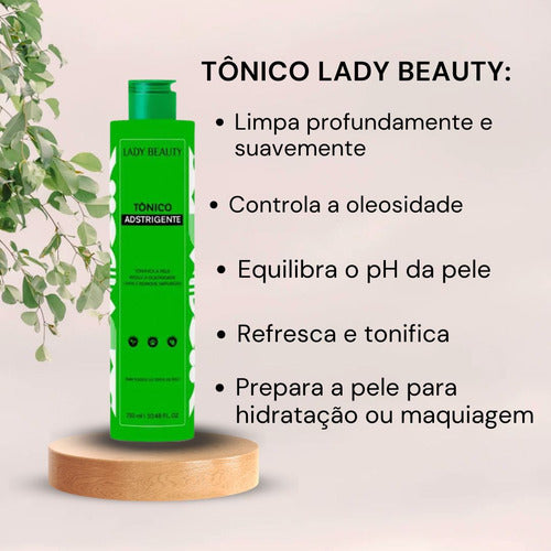 Tônico Adstrigente Todos tipos de Pele - Lady Beauty